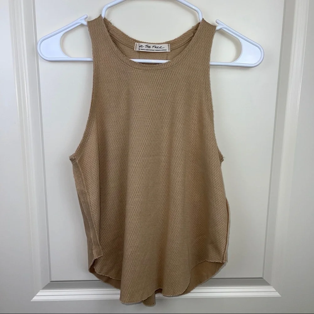 Free People Cool It Tank Top True Tan XS